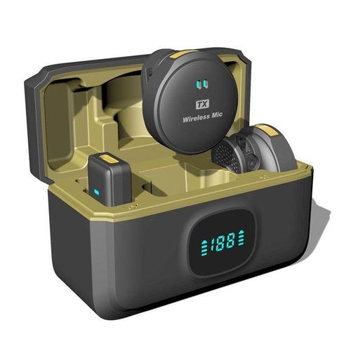 Generic Q8 Button Wireless Lapel Microphone Mobile Phone Recording Mini Microphone For Live