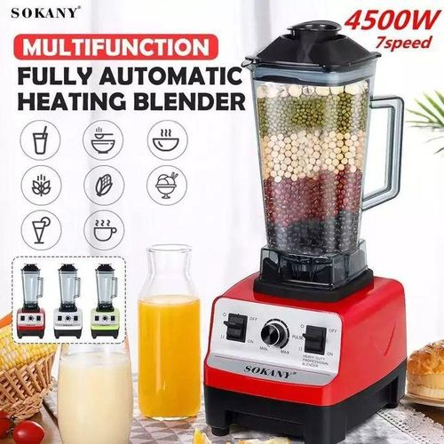 Sokany SK-444 2.0L Professional Heavy Duty Commercial Blender, MULTICOLOR
