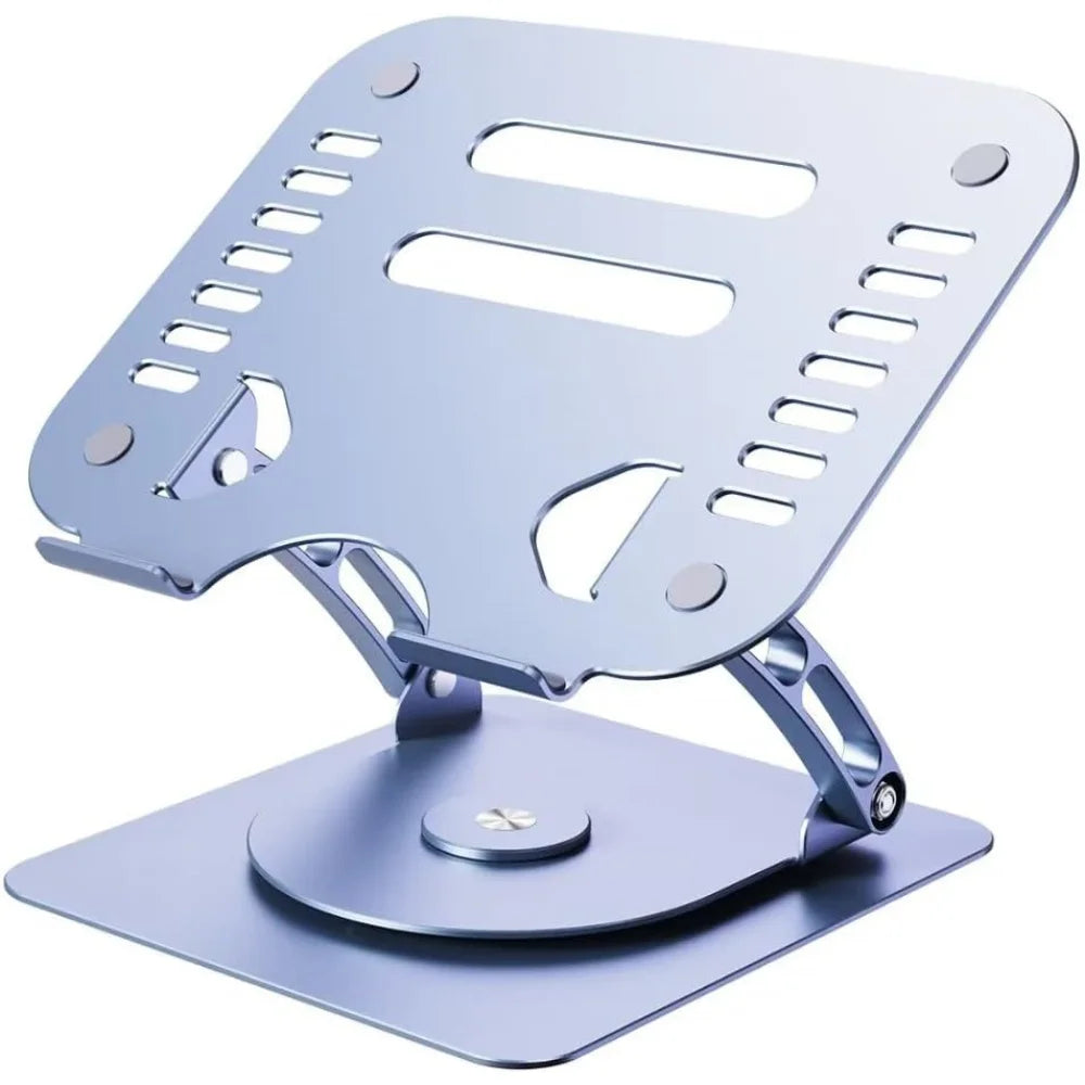 Rotating Laptop Stand – 360° Adjustable, Foldable Aluminum Desk Riser for All Laptops