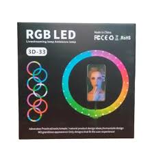 Ultimate 13-Inch Multi-Color RGB LED Ring Light with Adjustable Tri-pod – Stunning Lighting for Photography, Vlogging, Reels & Livestreams – Perfect for Influencers & Content Creators – 3D-33