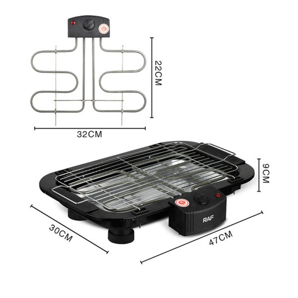RAF Electric Barbecue Grill 2000W Power Dedicated R.5301