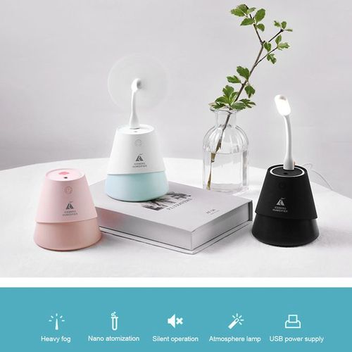 USB Three In One Iceberg Cold Fog Humidifier With Small FanUSB Three In One Iceberg Cold Fog Humidifier With Small Fan