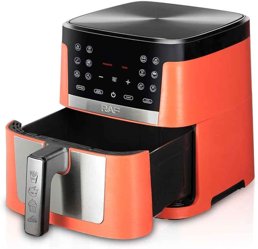 RAF R.5352 Dual Basket Air Fryer — 12 L (6 L + 6 L) Double Chamber with 2800 W Digital Touch Control