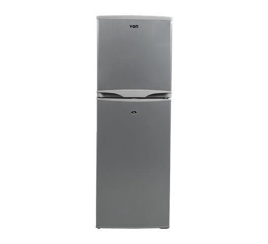 Von Vart22Dhs Double Door Fridge Silver 144L