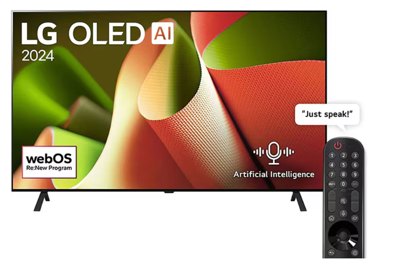 77 Inch LG OLED AI B4 4K Smart TV AI Magic remote Dolby Vision webOS24 - OLED77B46LA (
