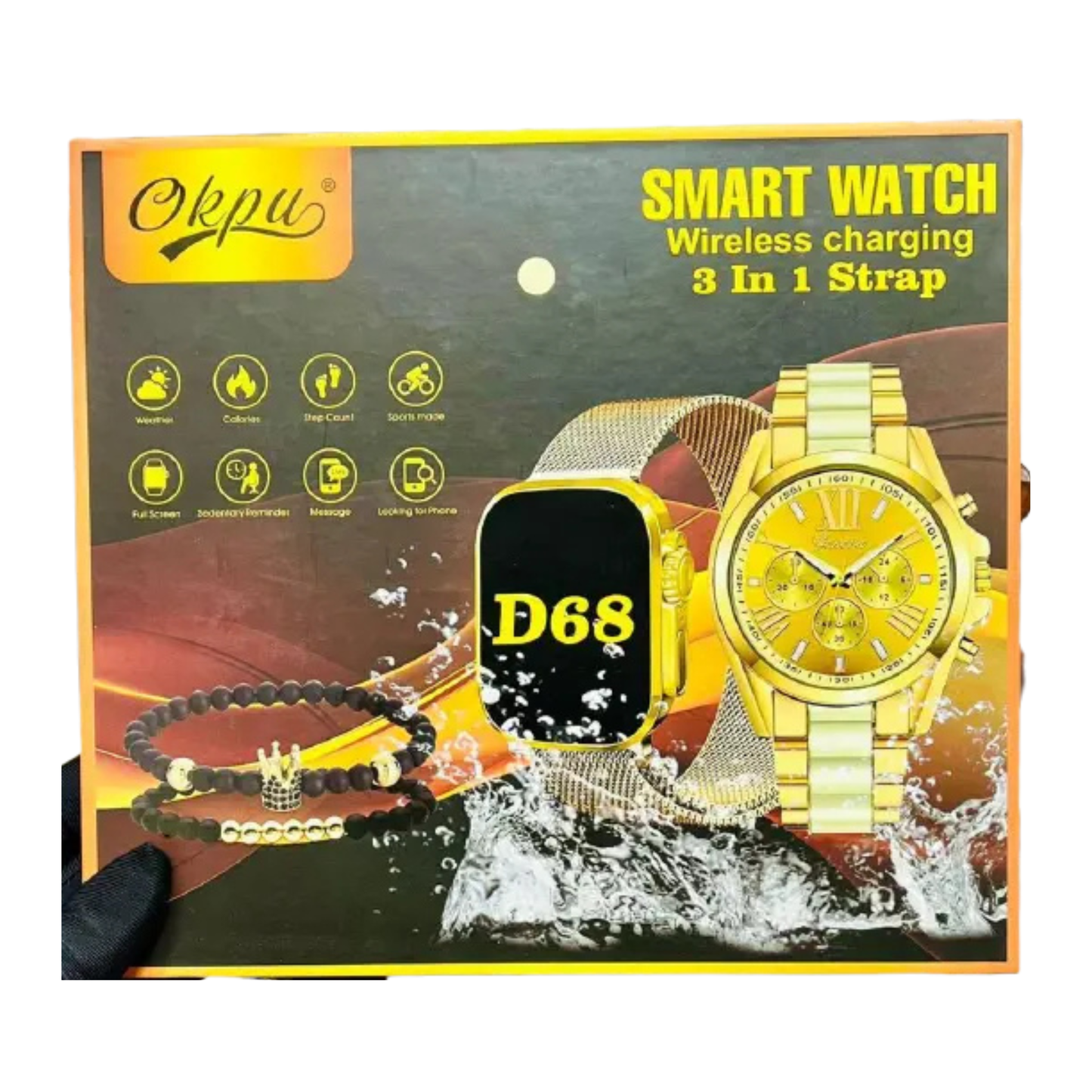 D68 Smartwatch Gift Set