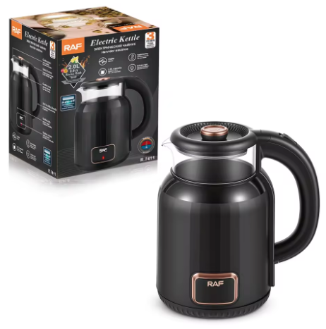 RAF R.7411 1.7 L Electric Kettle — 1500 W Stainless Steel Water Boiler with Auto Shut-Off