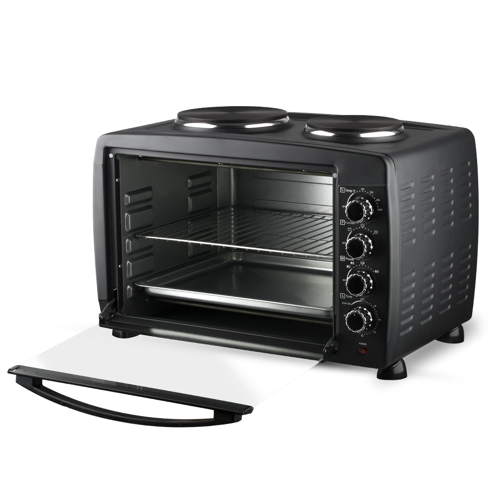 RAF R.5317 55L Electric Oven with 2 Hotplates Multifunction Countertop Cooker