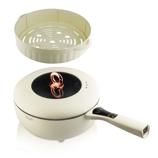 RAF R.5402 Non-Stick Electric Multi-Function Pot with Steam Rack