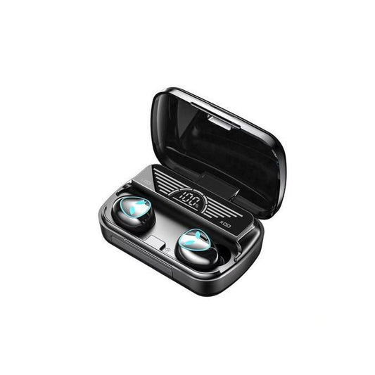 M20 TWS Bluetooth Earphones - True Wireless Noise Cancelling Earbuds, LED Display, Handsfree Headphones for Gaming & Sports, Waterproof with Power Bank