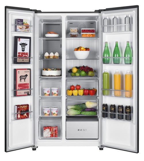 MIKA Fridge, 595L, 2 Door Side By Side, No Frost (Frost Free), INVERTER Compressor,