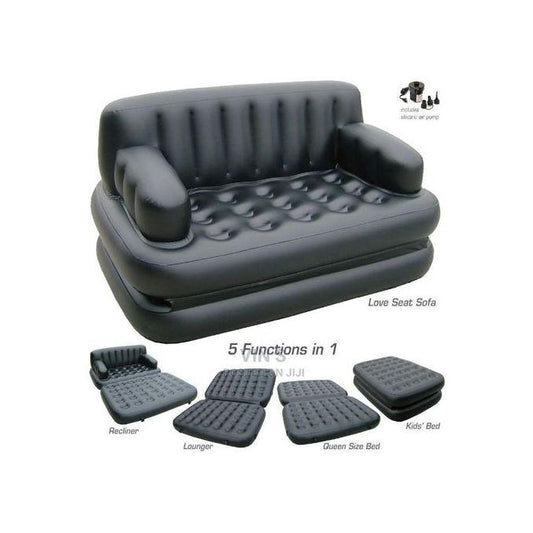 5 in1 Seater Bestway Inflatable Pullout Sofabed Plus FREE Electric Pump Serving Both The Purpose of Seating and Sleeping