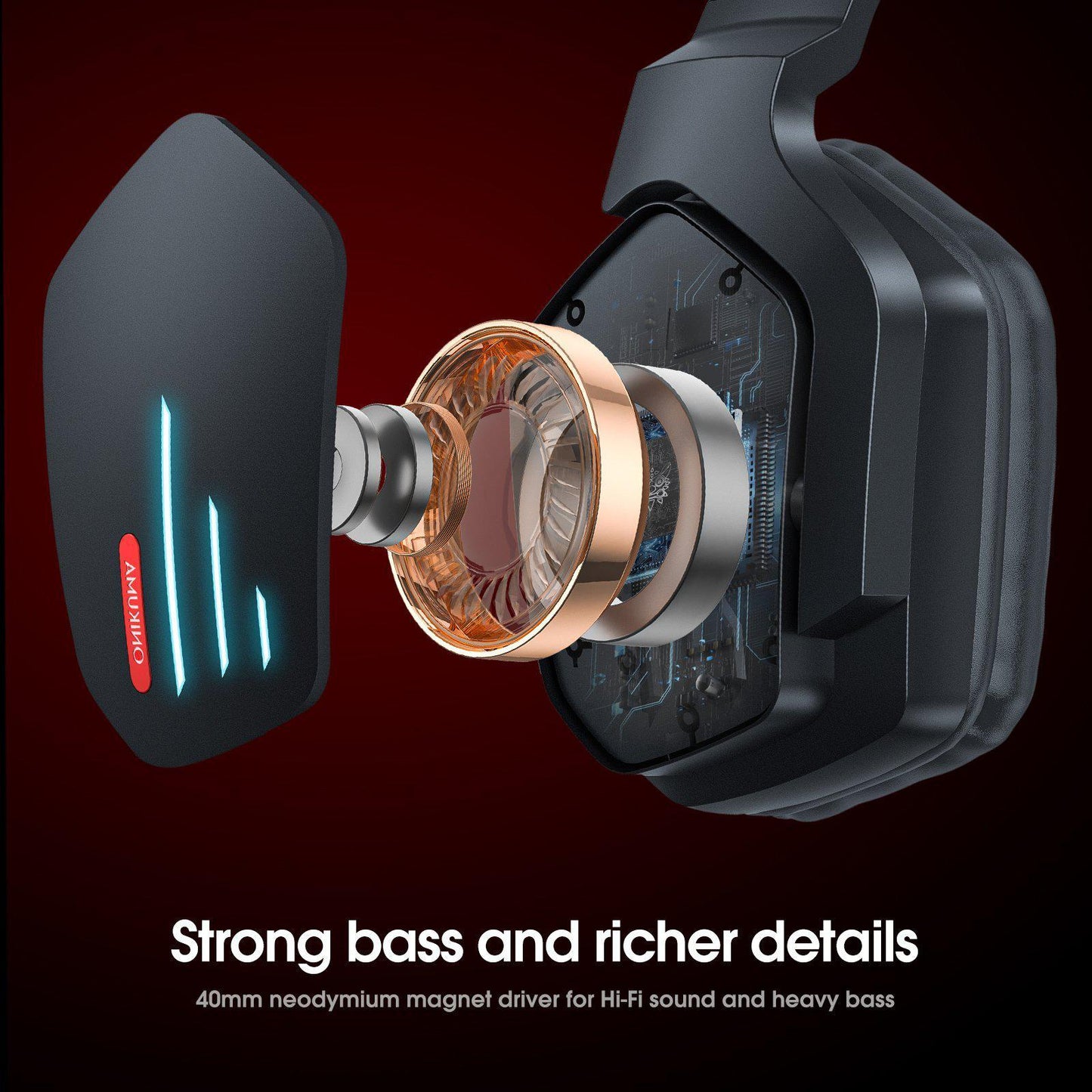 ONIKUMA B60 Wireless Bluetooth Gaming Headset.