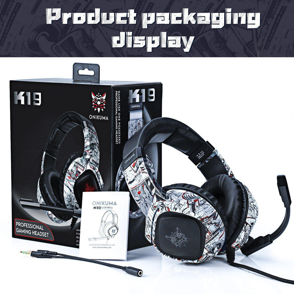 ONIKUMA HEADPHONES - K19 COMBAT