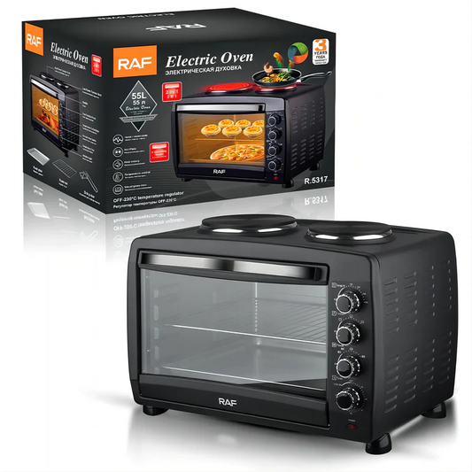RAF 55L Electric Oven with 2 Hotplates | R.5317