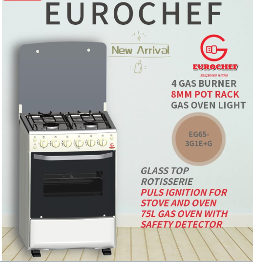 Eurochef 60 X 60 all Gas standing Cooke