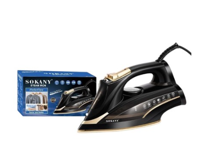 SOKANY SK‑11053 Steam Iron – ~2000 W • Large Water Tank • Ceramic Soleplate