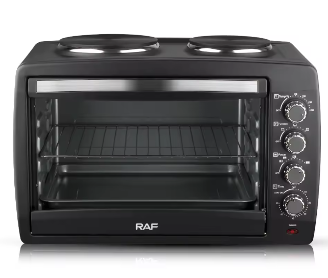 RAF R.5317 55 L Electric Oven with 2 Hotplates — Multifunction Countertop CookerRAF R.5317 55 L Electric Oven with 2 Hotplates — Multifunction Countertop Cooker