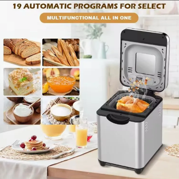 Sokany SK‑08146 1 kg Automatic Bread Maker – 700 W Power, 15 Programs, Timer & Adjustable Crust Control