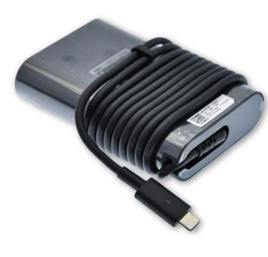 DELL TYPE-C LAPTOP ADAPTER 20V 3.25A 65W, COMPLETE WITH POWER CABLE