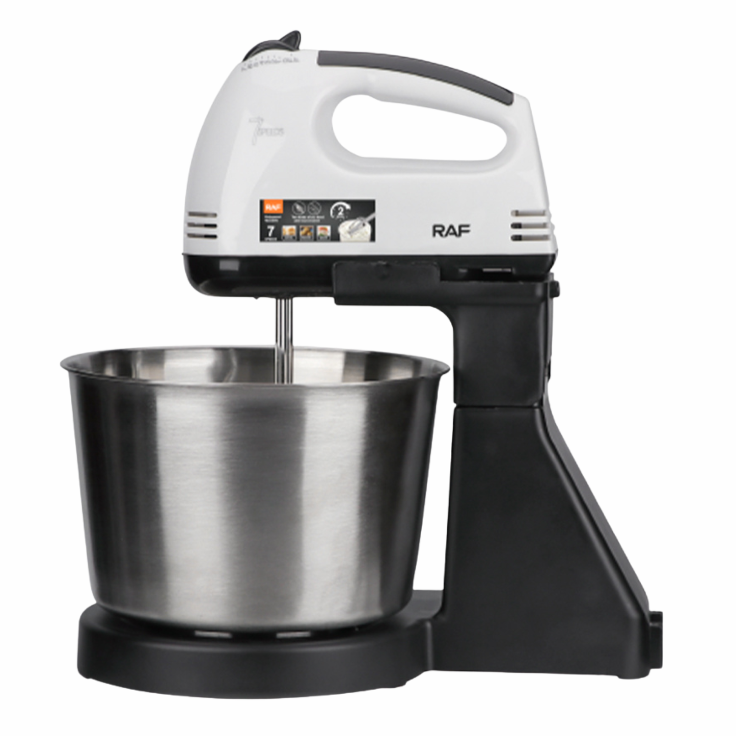RAF 2L Stand Mixer R.6637 (Orange, White & Red)