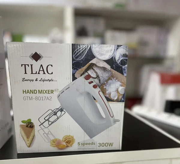 TLAC GTM-8017A2 Hand Mixer - 300W, 5 Speed with Turbo