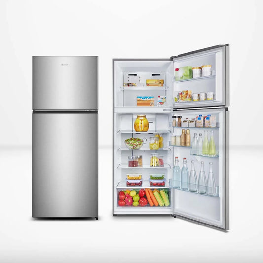 Hisense fridge 424litrs double door silver colour REF418DR