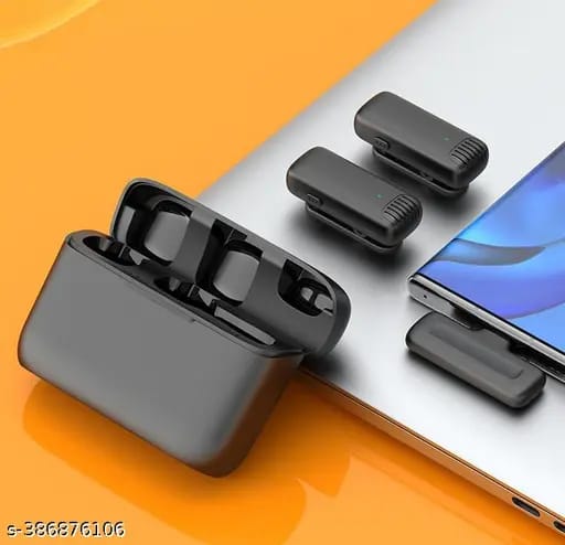 Time J13 Wireless Mic Lavalier Microphone with Charging Case