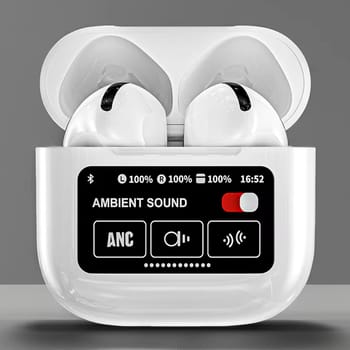 Maimi 2024 new hifi earphones lcd display bluetooth tws high quality