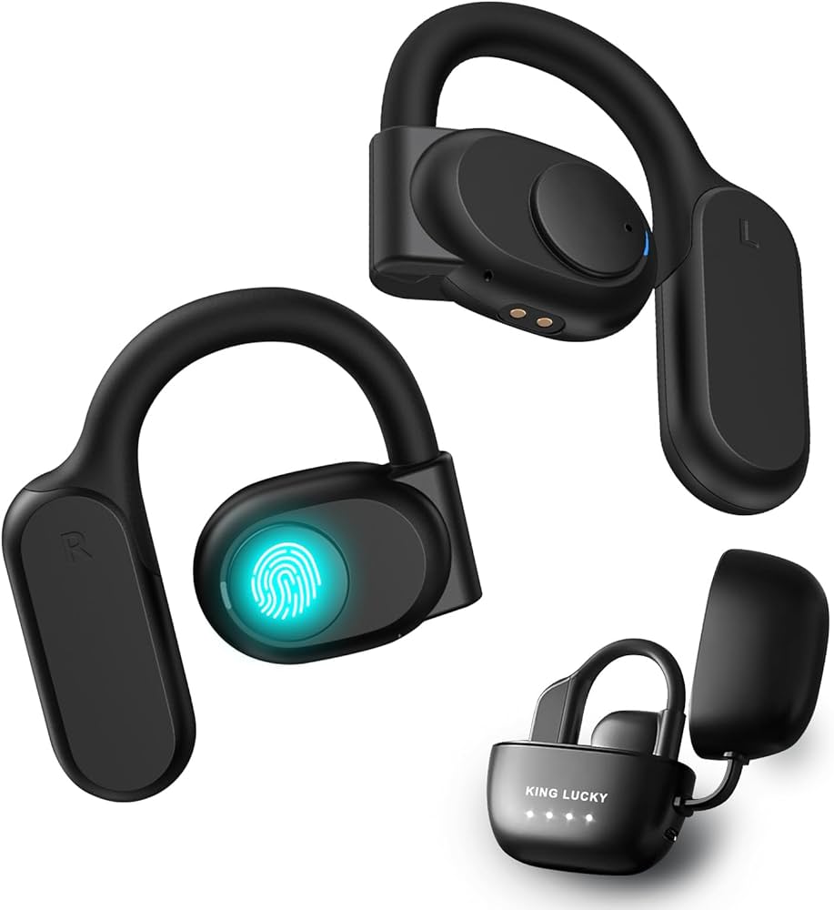 Y-13 OWS EARPODS Open Ear Headphones Wireless Bluetooth 5.4, Wireless Earbuds with Earhooks