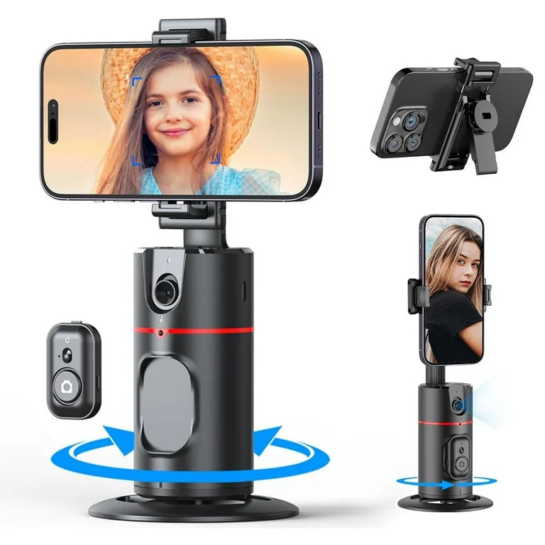 Newest Q04 Intelligent Ai Face Tracking Phone Holder With Multifunctional Wireless Remote Control 360 Auto Face Tracking