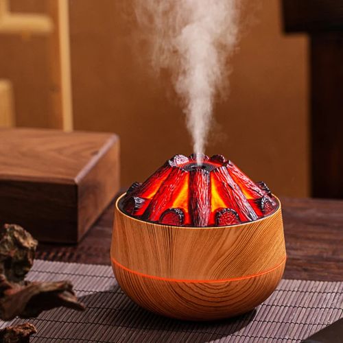 Charcoal Fire Cold Mist Humidifier,Air Humidifier for Home
