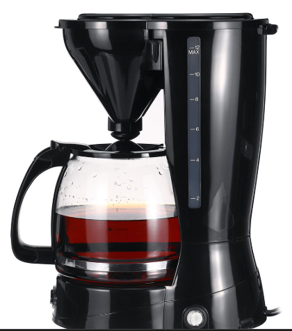 Sokany CM-123A 12-Cup Drip Coffee Maker – 1.5 L Glass Carafe, 800 W Electric Filter Brewer