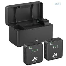 CSX New Model SX63 Microphone Dual Mic Lavalier 3 in 1 Microphone with Charging Case