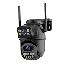 4K 8MP HD Wifi PTZ Outdoor Camera Dual Lens Dual Screen AI Auto Tracking P2P ICSEE Audio Video Surveillance Network Camera