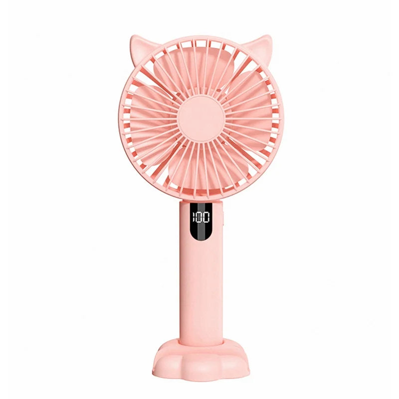 V10 PRO 1200mAh Handheld Standable with Digital Display Multi-Function Convenient Portable Fan,Glacier
