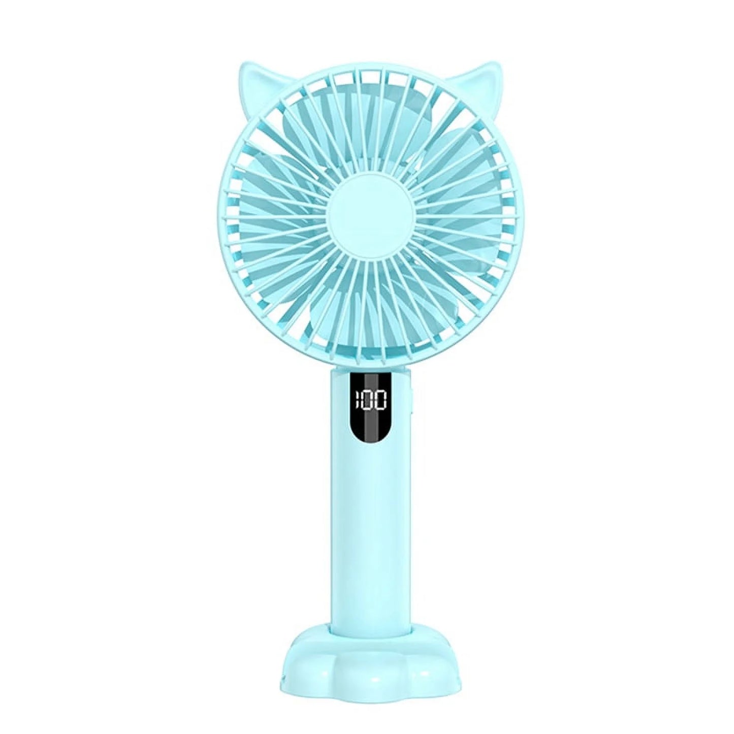 V10 PRO 1200mAh Handheld Standable with Digital Display Multi-Function Convenient Portable Fan,Glacier