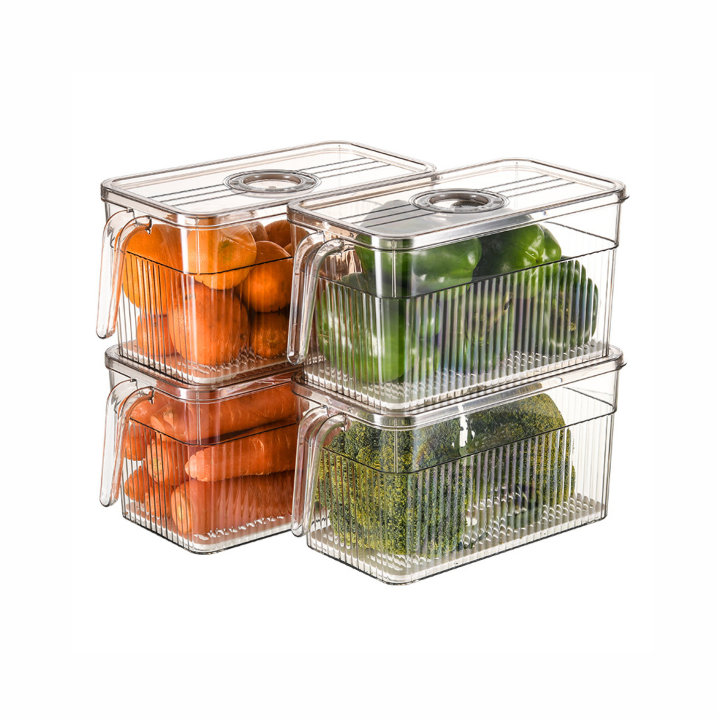 Fridge organizer with handle