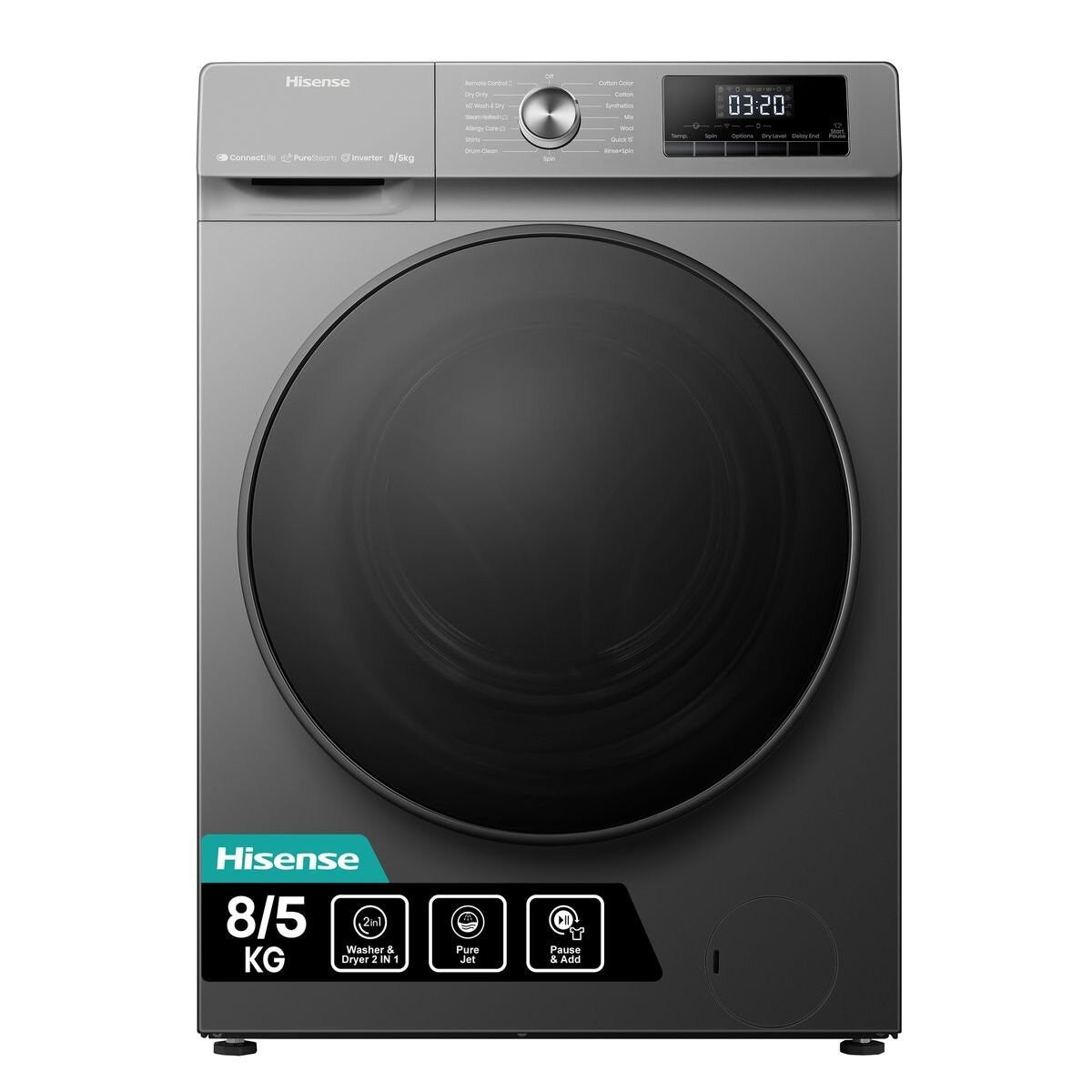 Hisense 8kg/5KG Front Load Washer and Dryer Washing Machine WD3Q8043BT