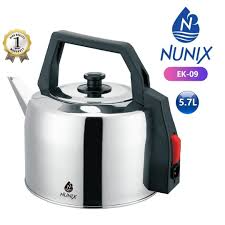 Nunix EK-09 5.7 L Stainless Steel Electric Kettle – High-Capacity Water Boiler with Auto Shut-Off