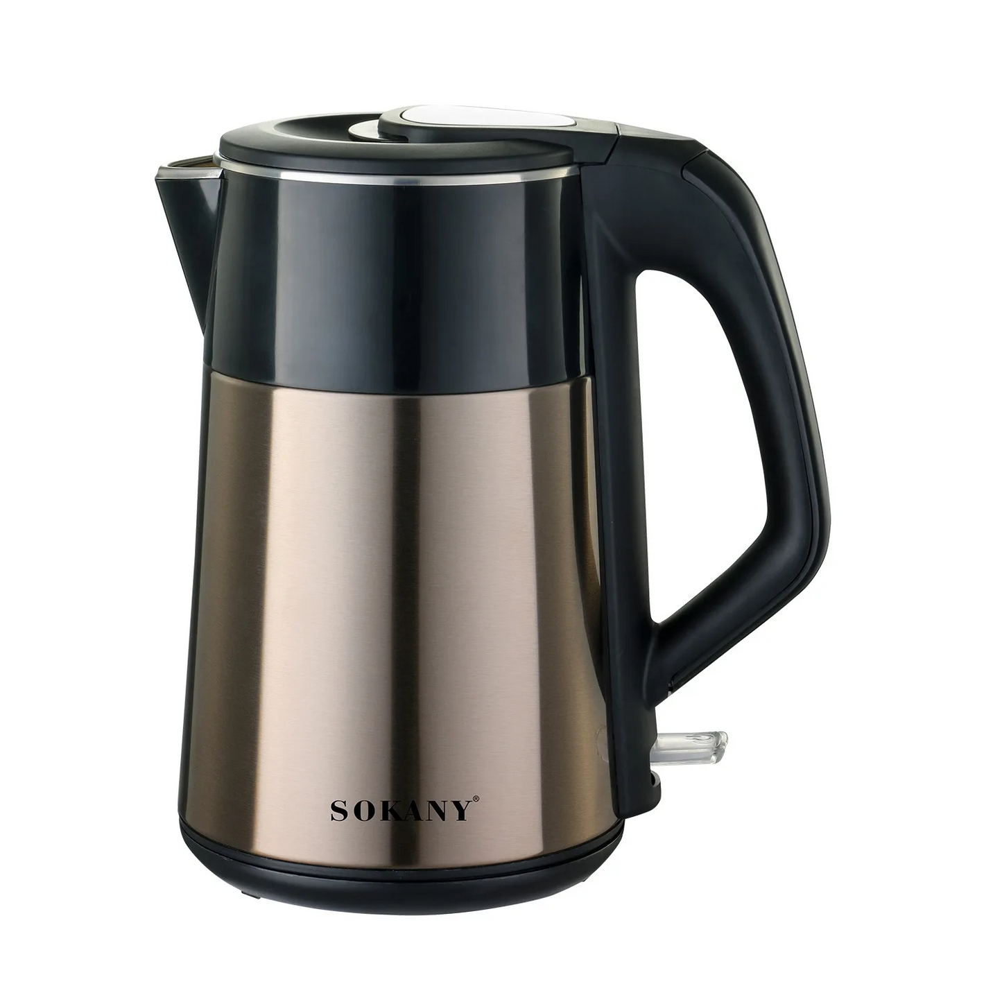 Sokany SK‑09031 2.8 L Stainless Steel Electric Kettle – 2200 W Rapid Boil with 360° Cordless Base