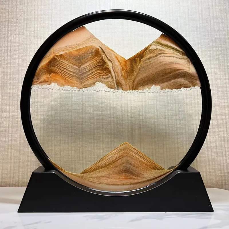 Moving sand scape decor