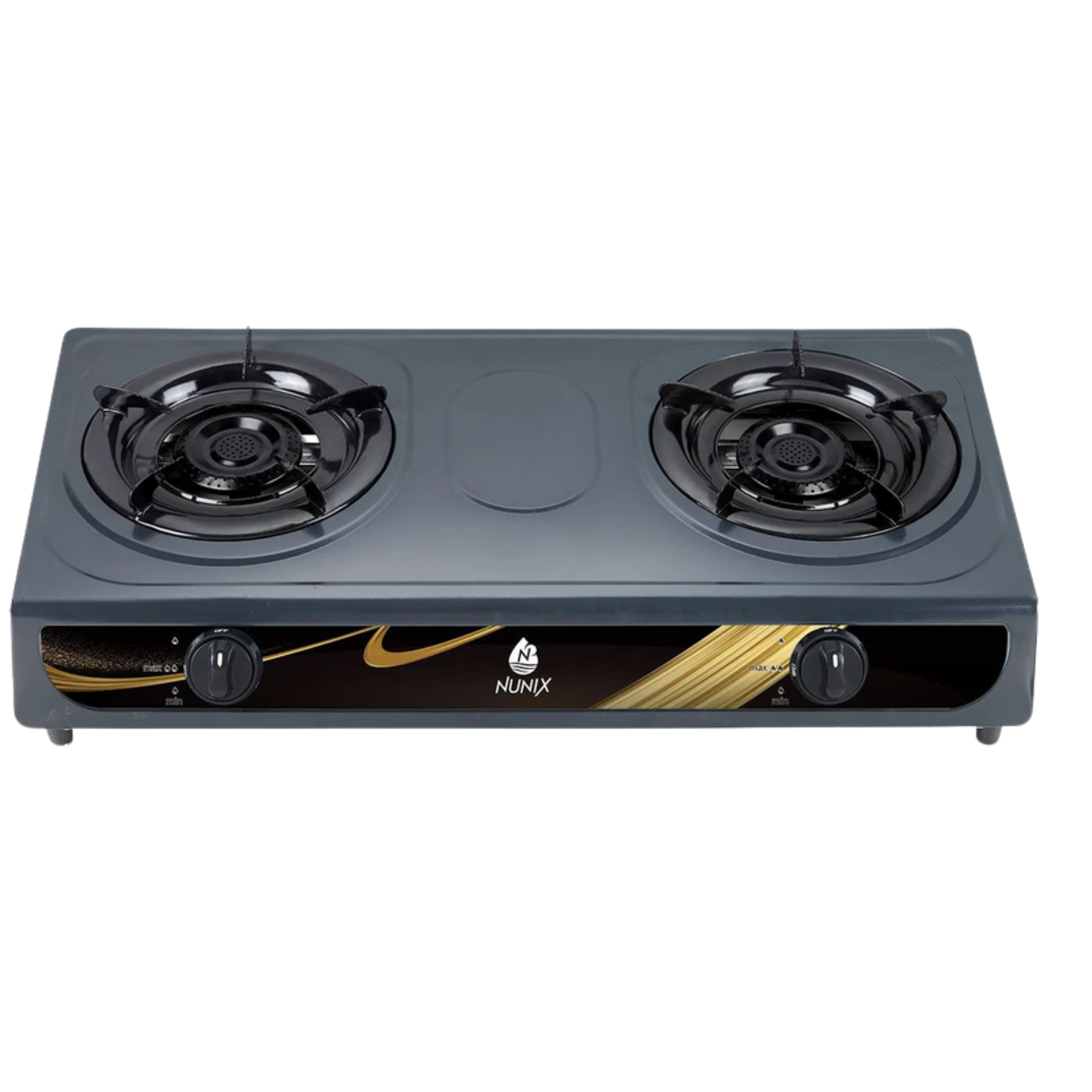 Nunix SC-002 2-Burner Stainless Steel Tabletop Gas Cooker