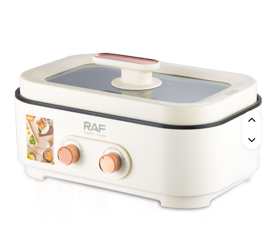 RAF R.5420 6L Big Capacity 2 in 1 Multifunctional Electric Hot Pot Professional Electric Grill and Hot Pot