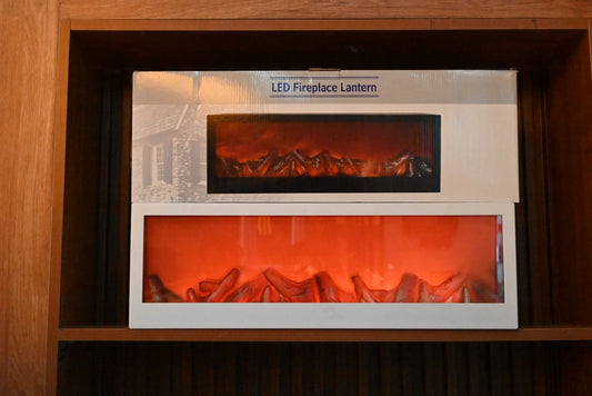 LED fireplace with fire flame effect, Led fireplace Lantern, input battries and ac power fireplace