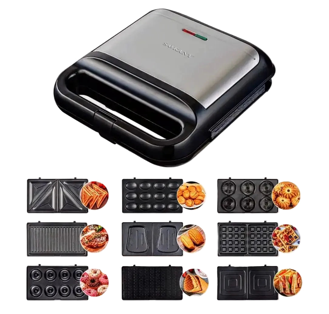 SOKANY SK-08049 9-in-1 Sandwich Maker Machine