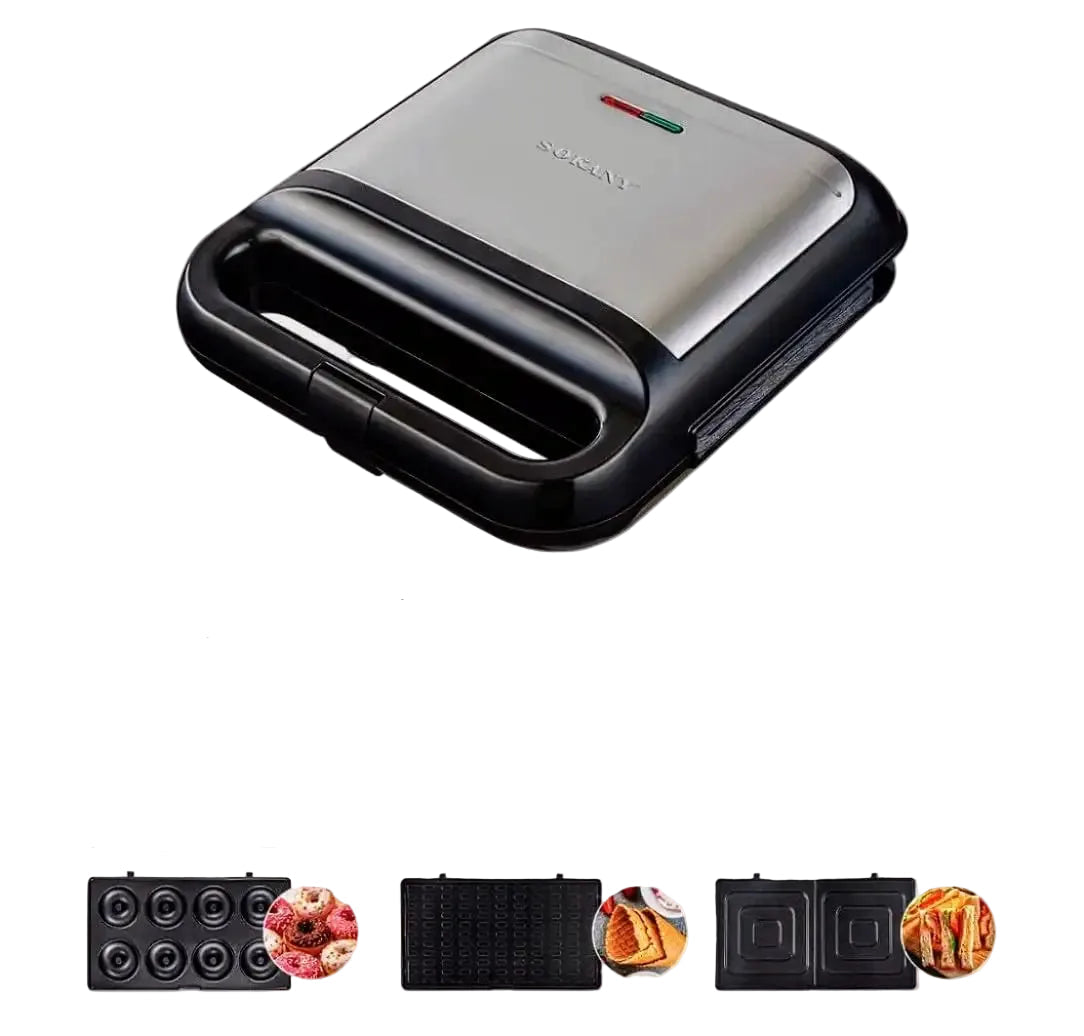SOKANY SK-08049 3-in-1 Sandwich Maker Machine