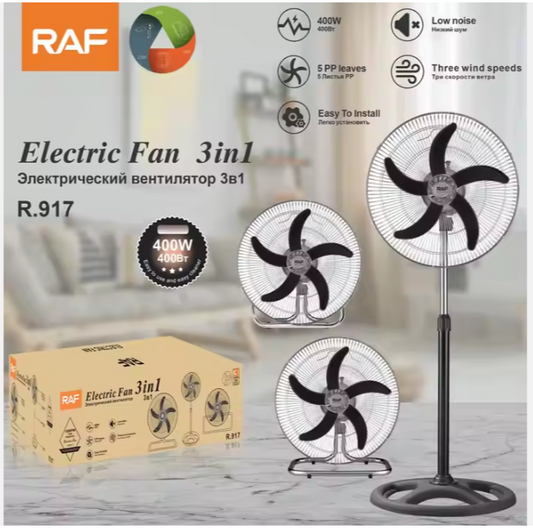 RAF Electric Standing Fan 16-Inch Pedestal Floor Fan