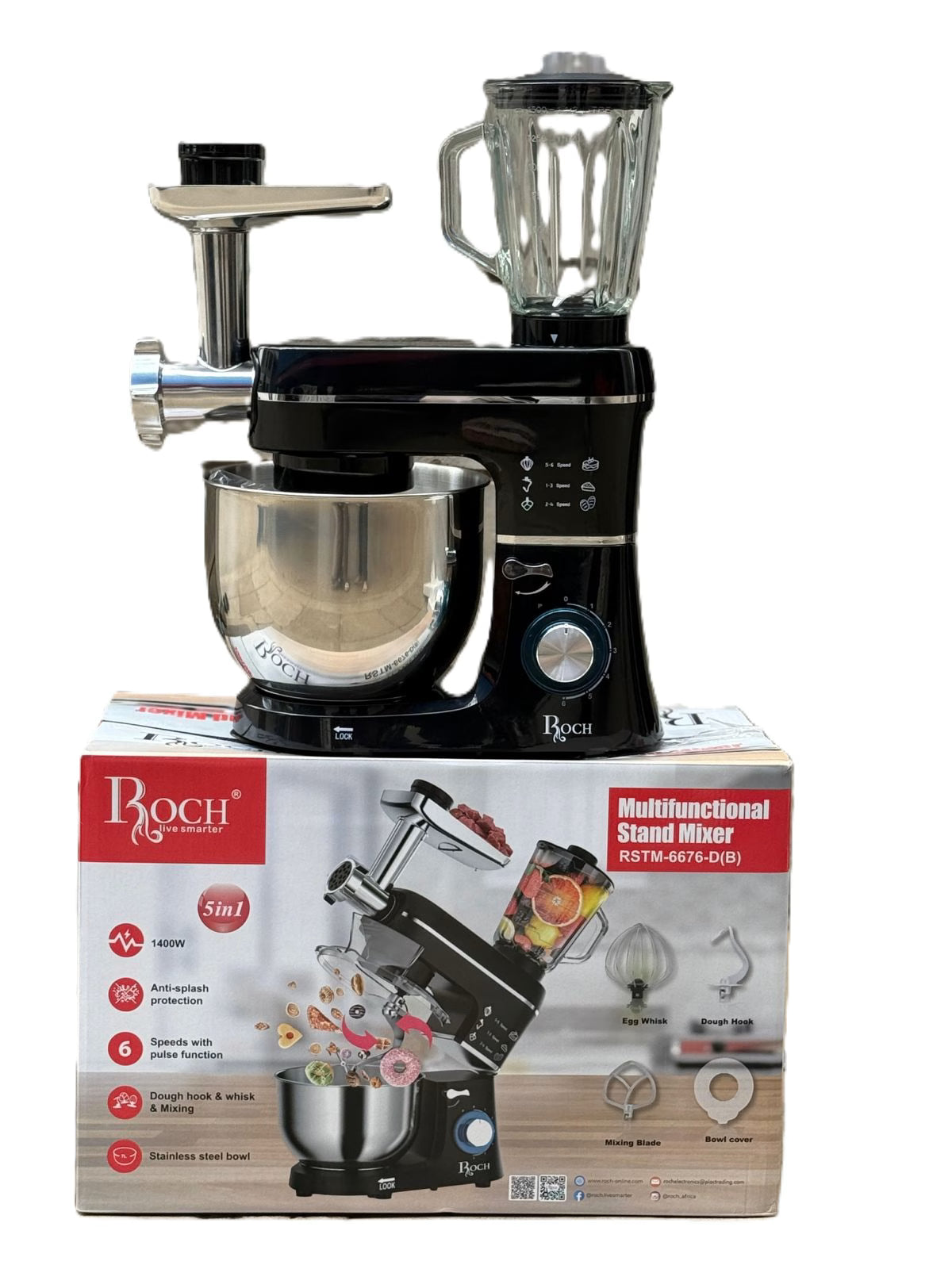 Roch Multifunctional Stand Mixer – Powerful, Versatile & Perfect for Everyday Baking