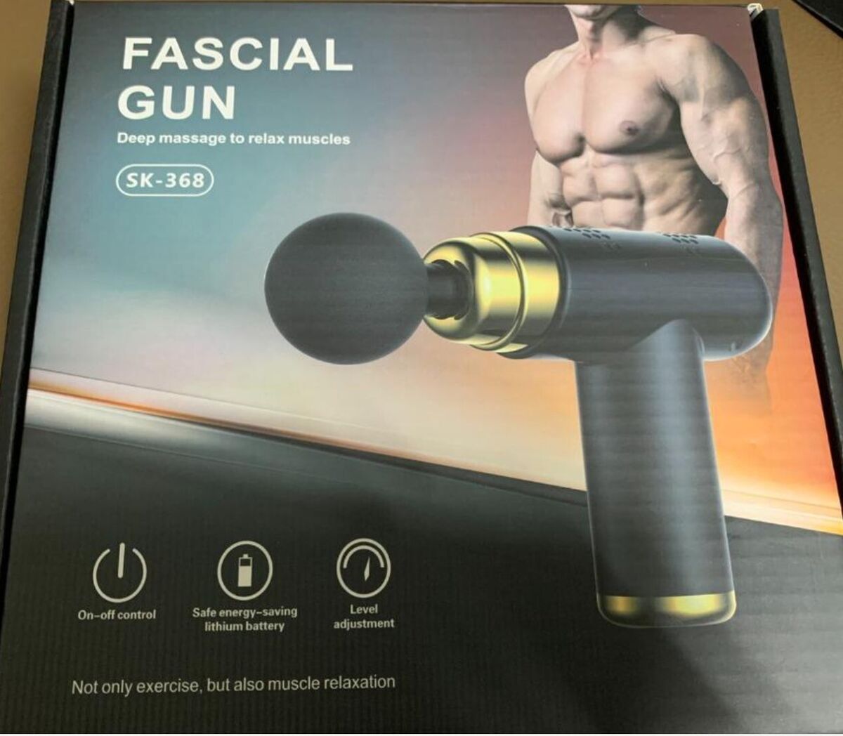 Mini Fascial Massage Gun Portable Deep Muscle Vibration Fascial Gun SK368